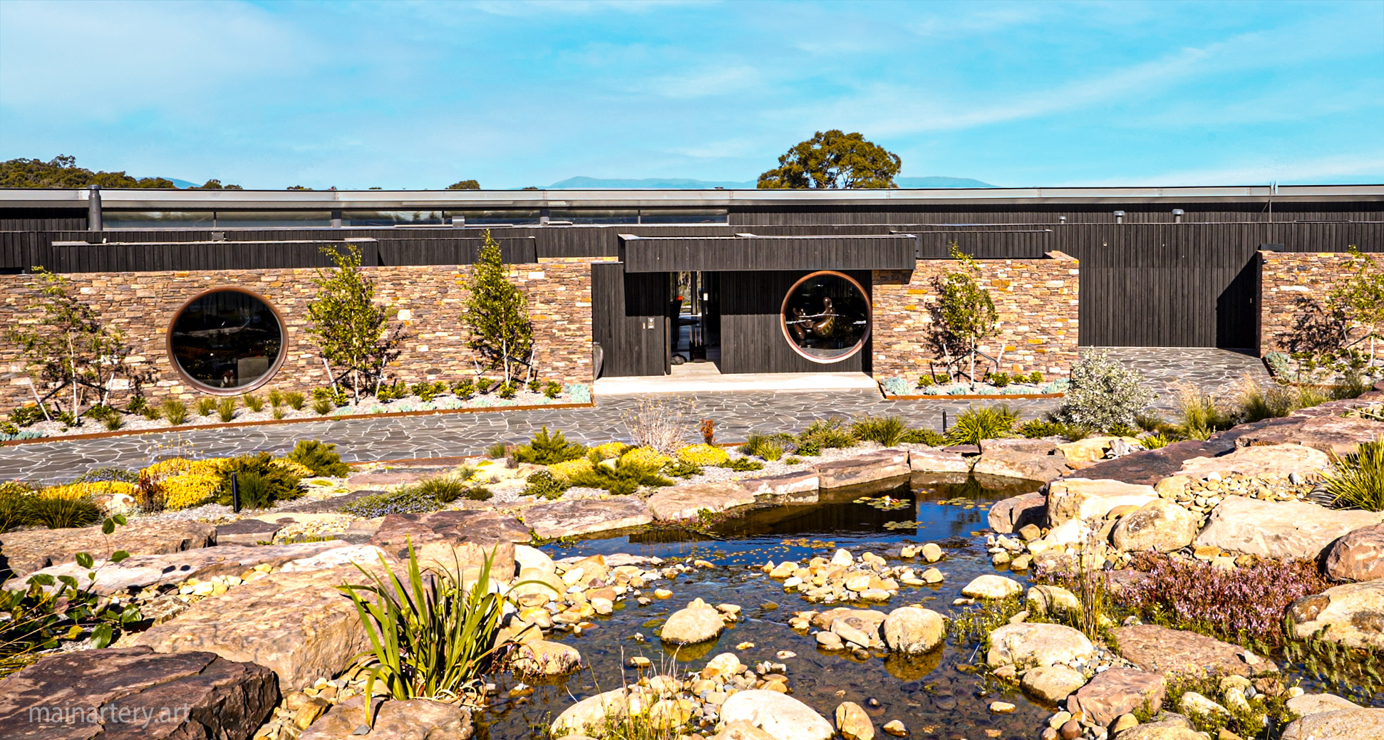 large modern copper architectural window features image