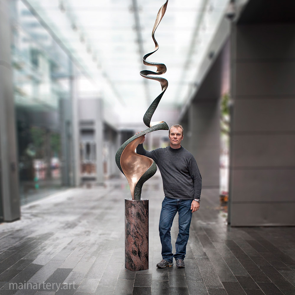 Cover: Mysterious Ribbon Stainless Sculpture