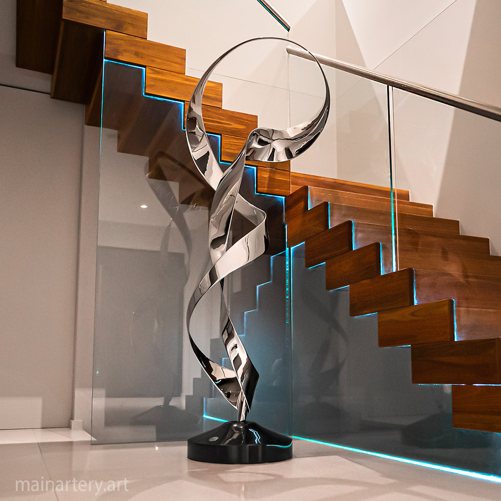 Cover: Oneiric Ribbon Stainless Sculptures