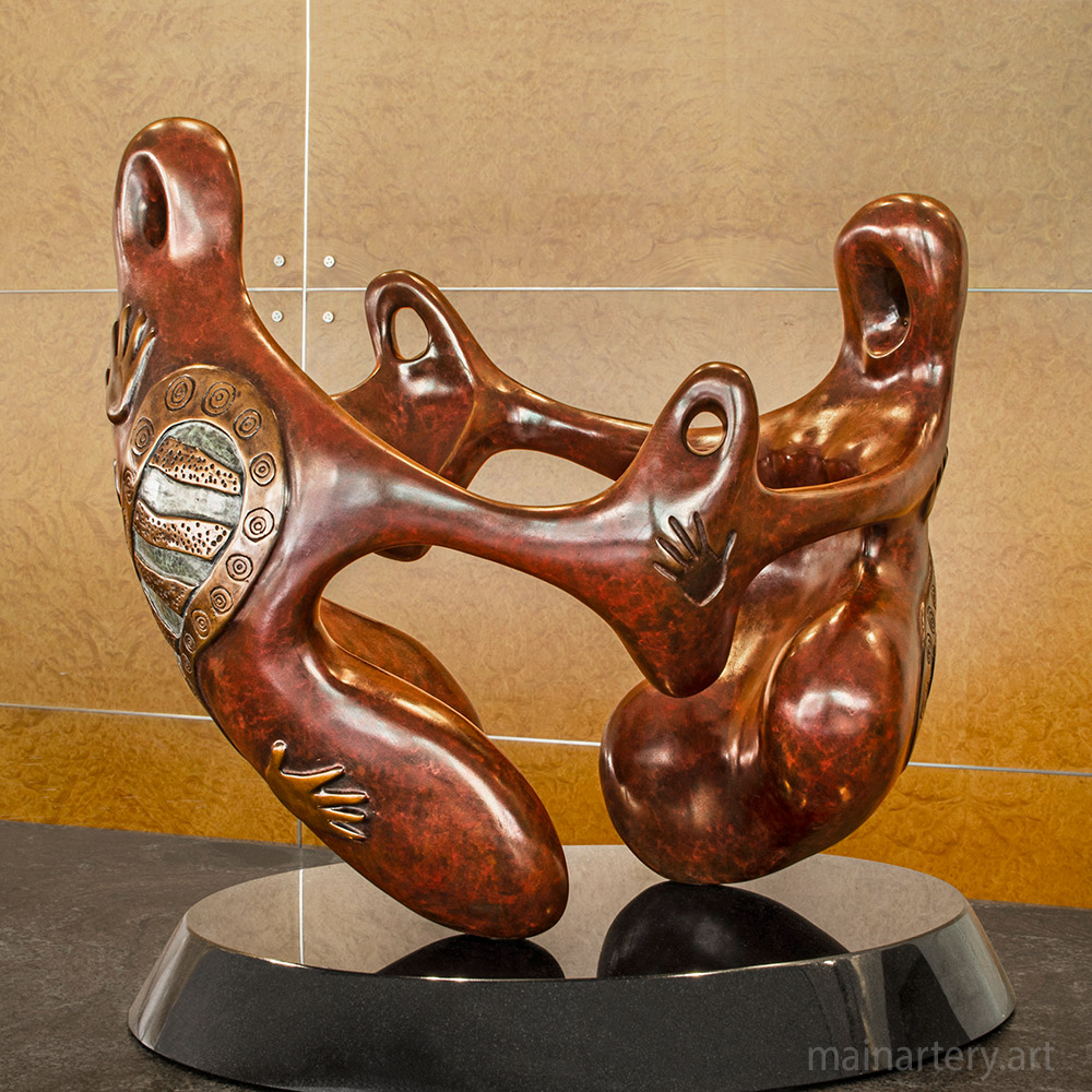 Cover: Small Artistic Dance Bronze Sculpture