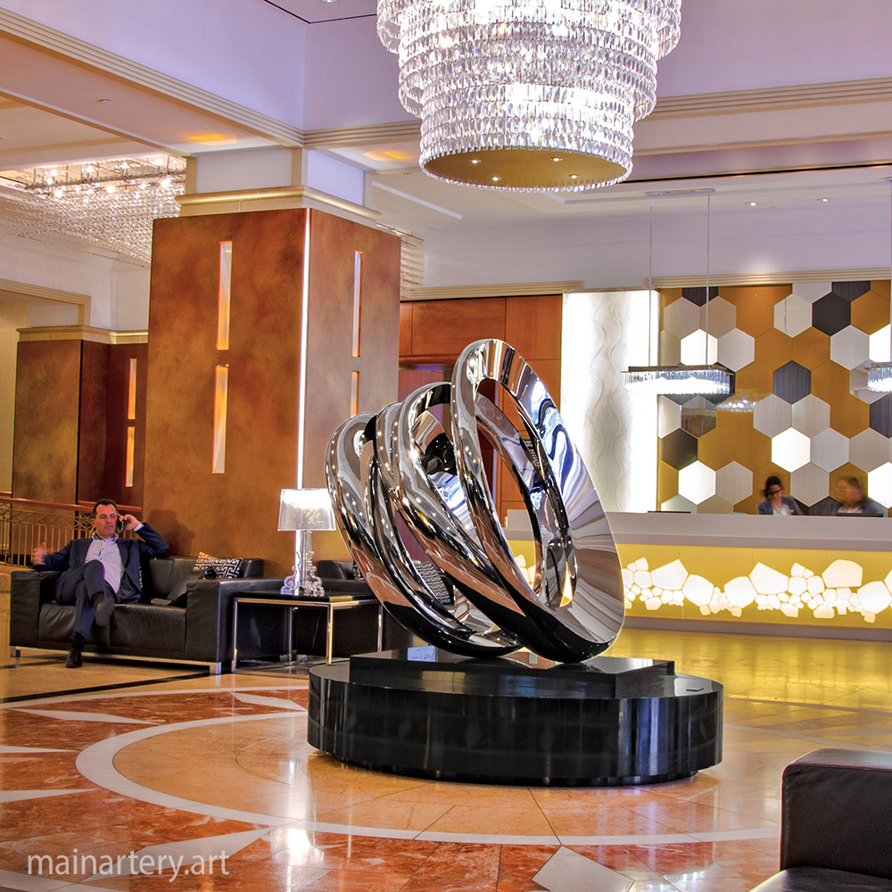 Cover: Lobby – Stainless Steel Sculpture
