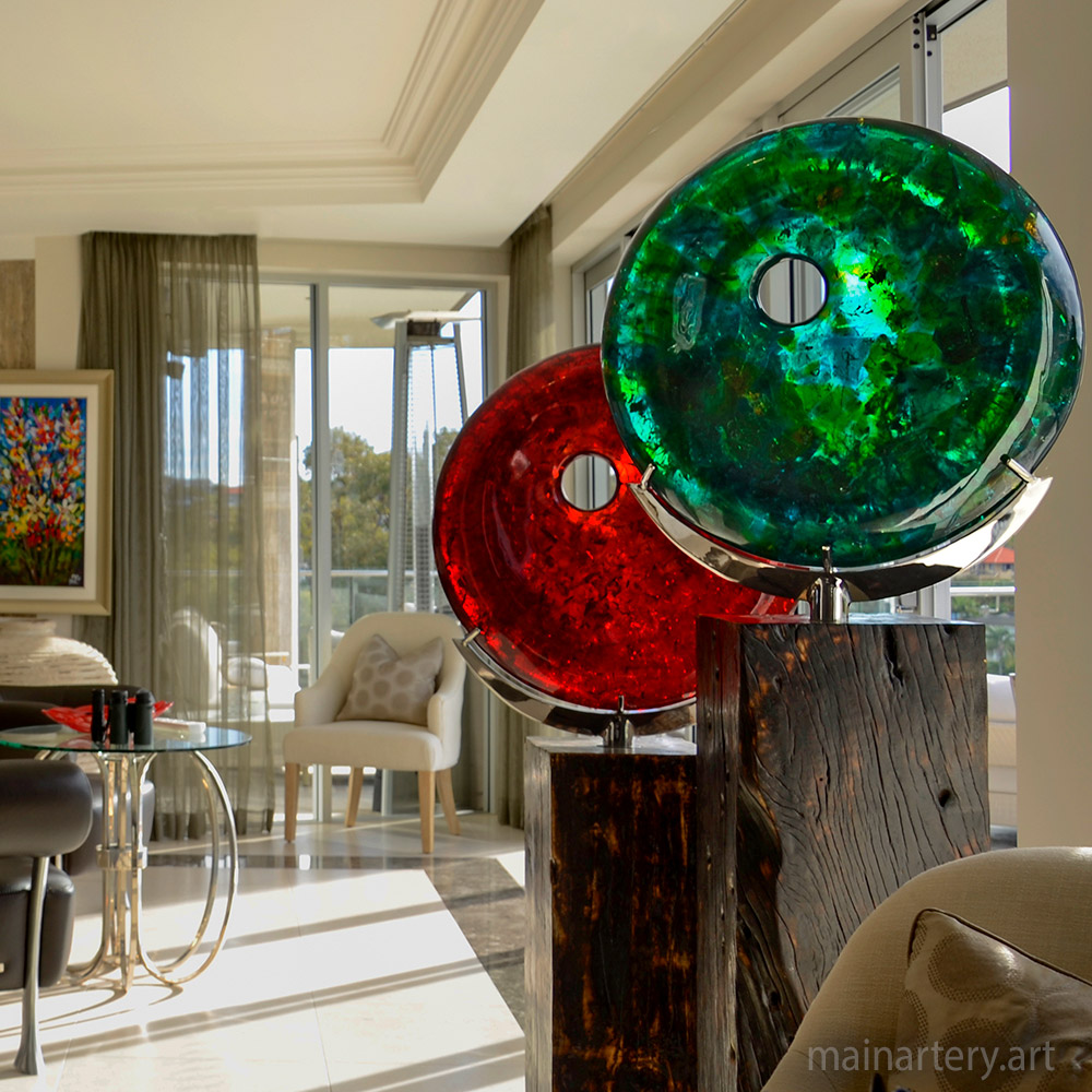 Cover: Sunset Sunrise Inspired Fiberglass Sculpture