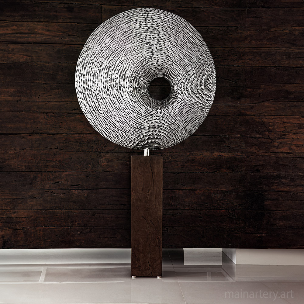 Cover: Neo Stainless Steel Circular Sculpture