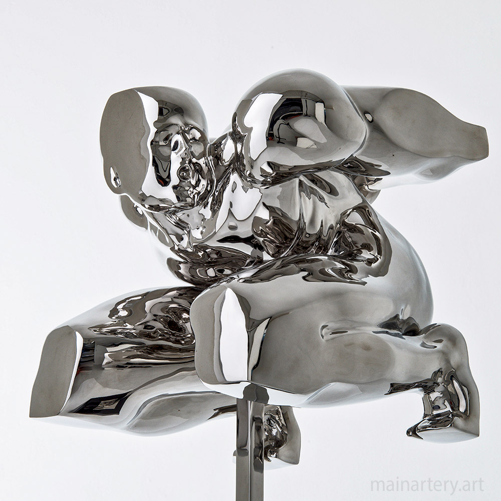 Cover: Boundless Human Potential Stainless Sculpture