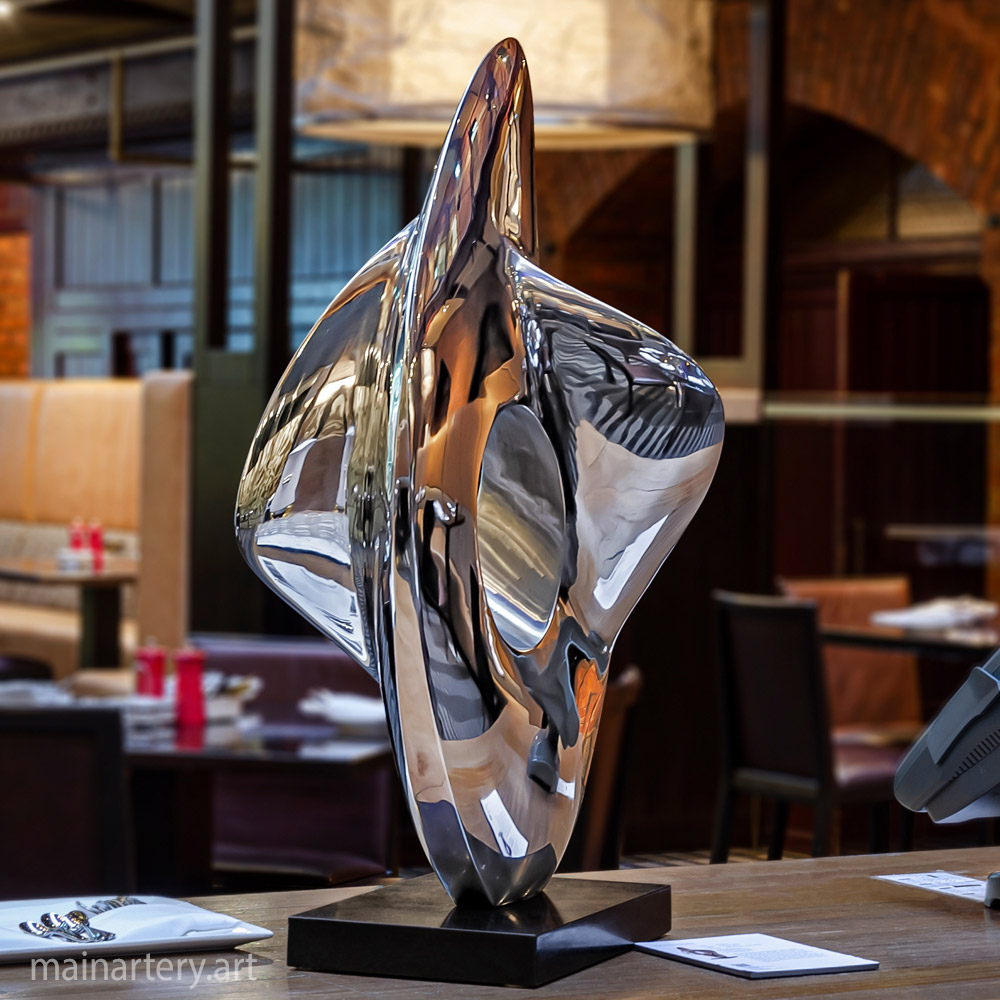 Cover: Abstract Stainless Steel  Sculpture