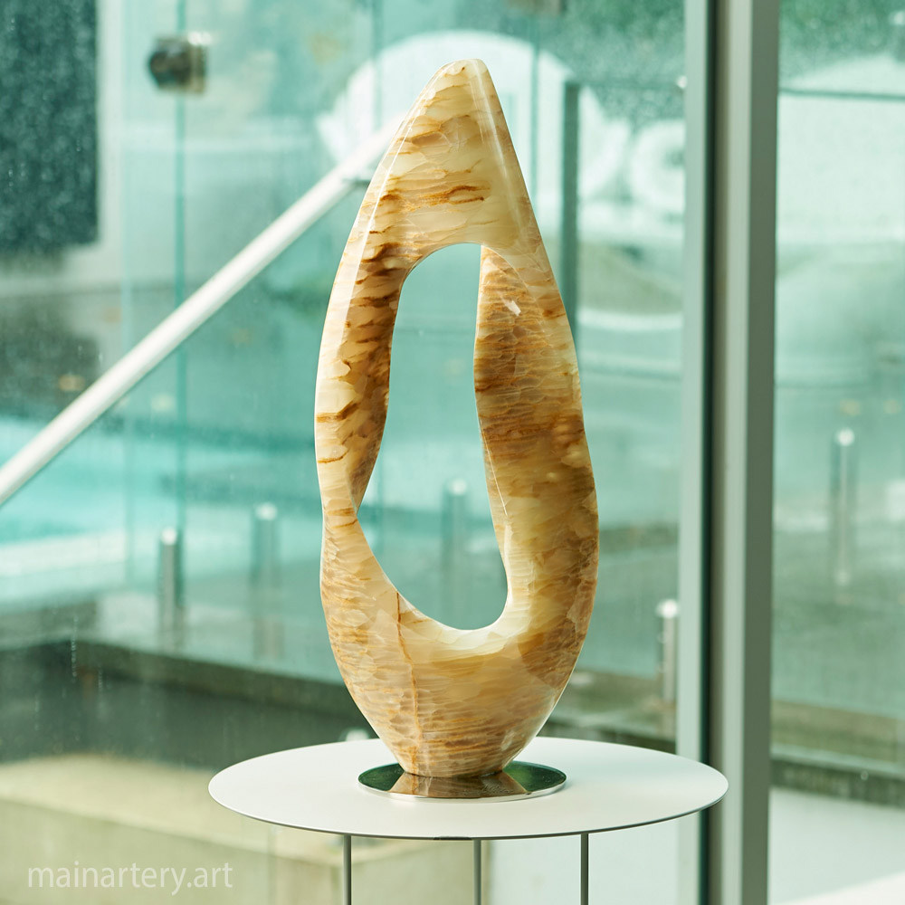 Cover: Gravitational Field Marble Sculpture