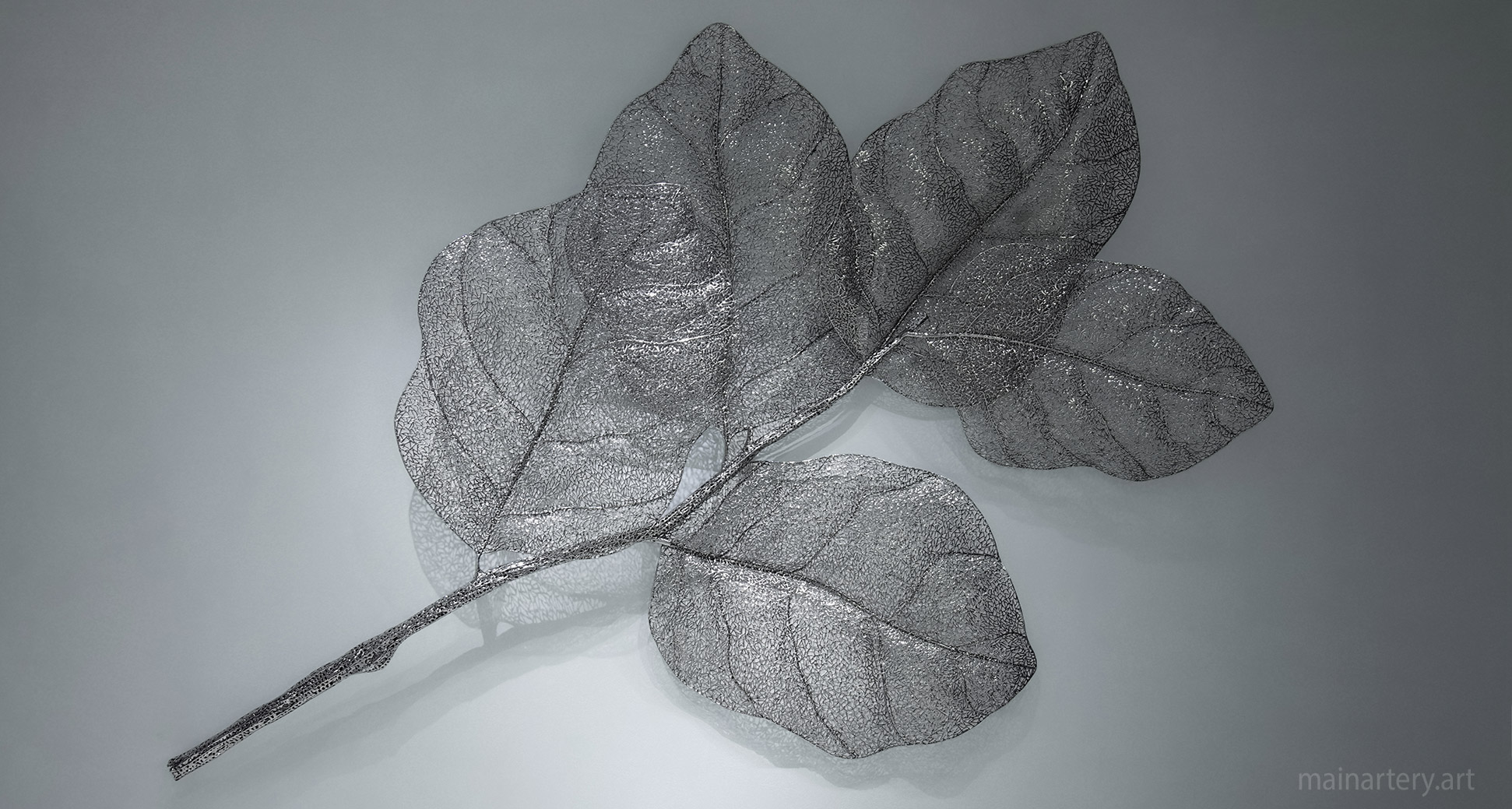 big coffee leaf modern outdoor wall sculpture image
