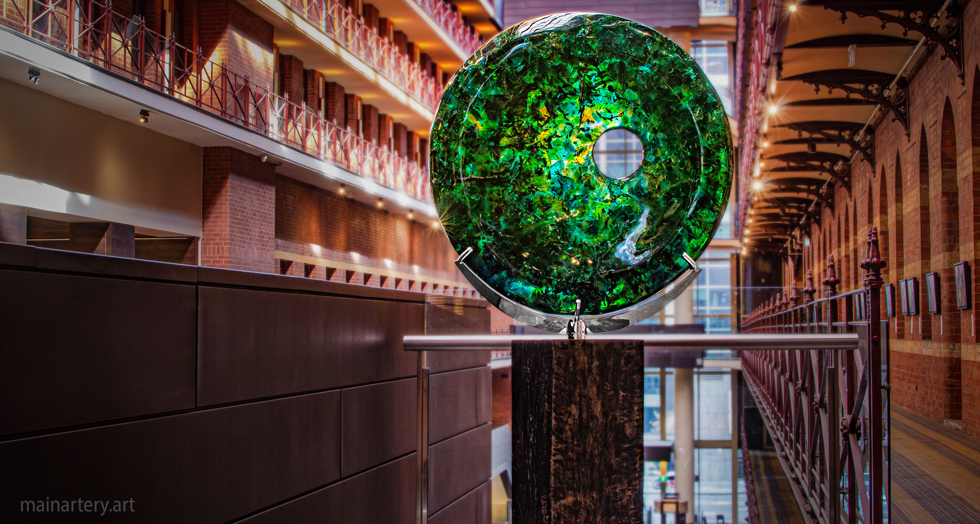 freestanding fiberglass modern public art sculpture image