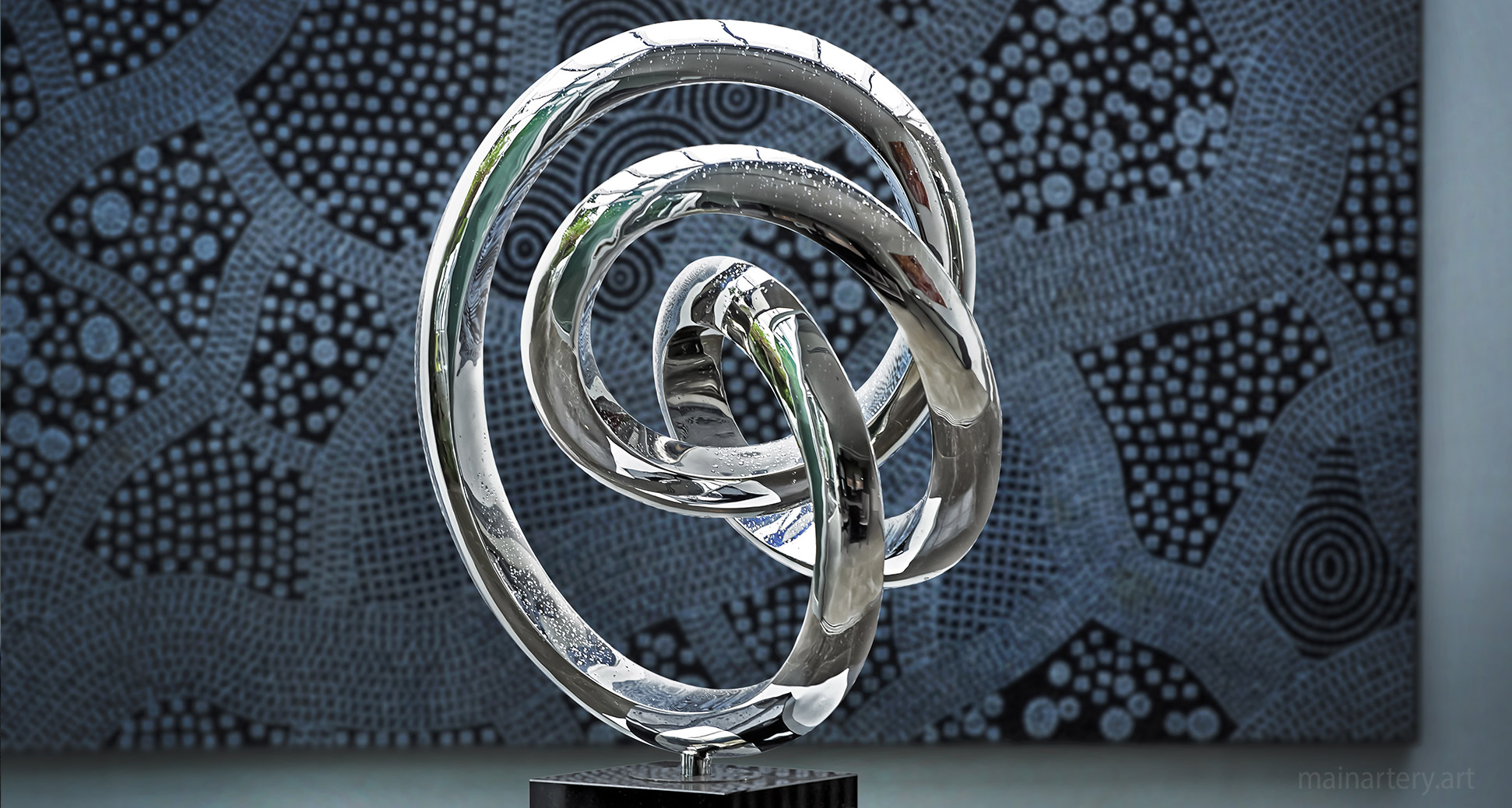 medium metal contemporary abstract sculpture image