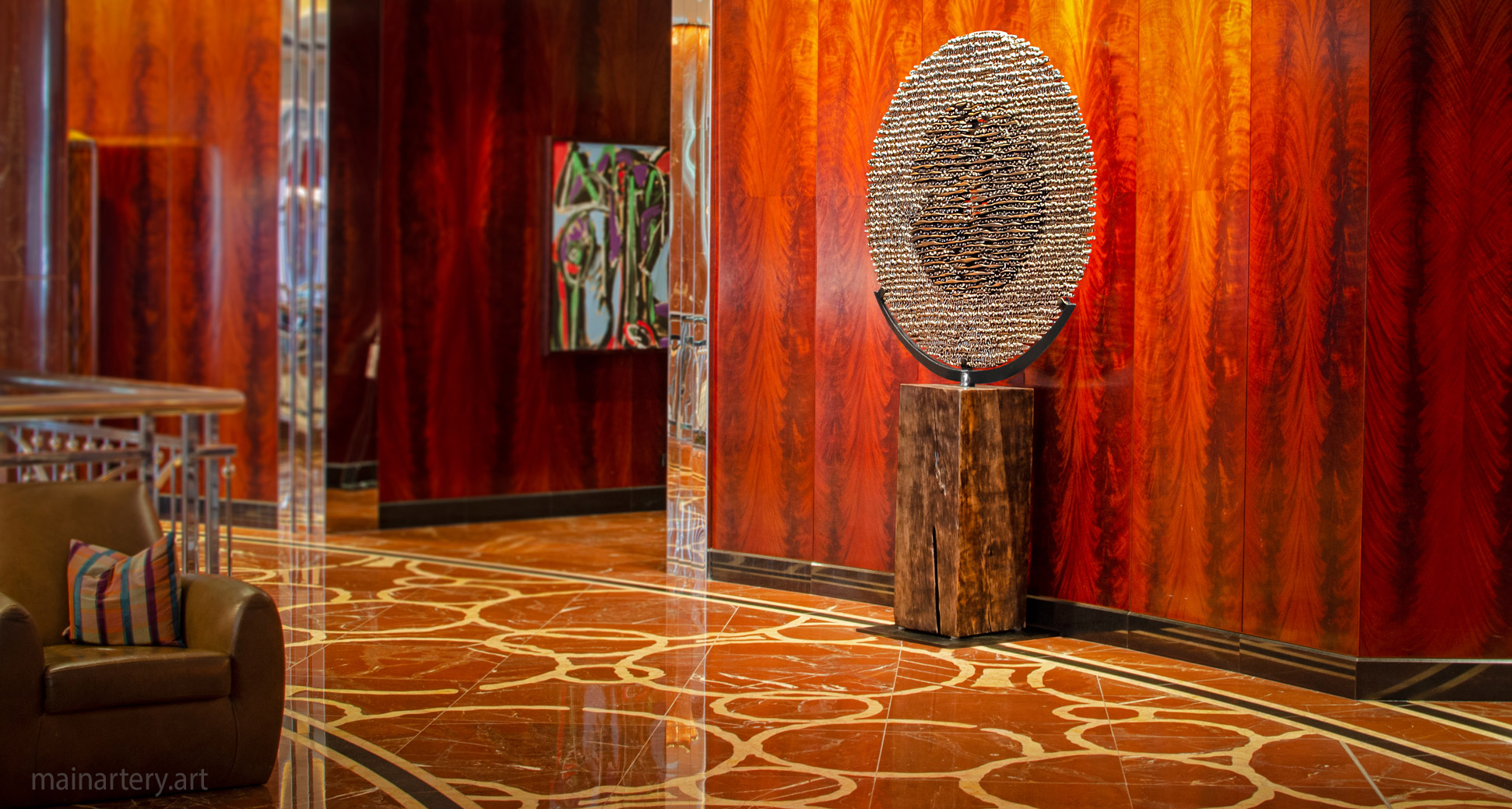 open spaces mirror polished modern interior artwork image