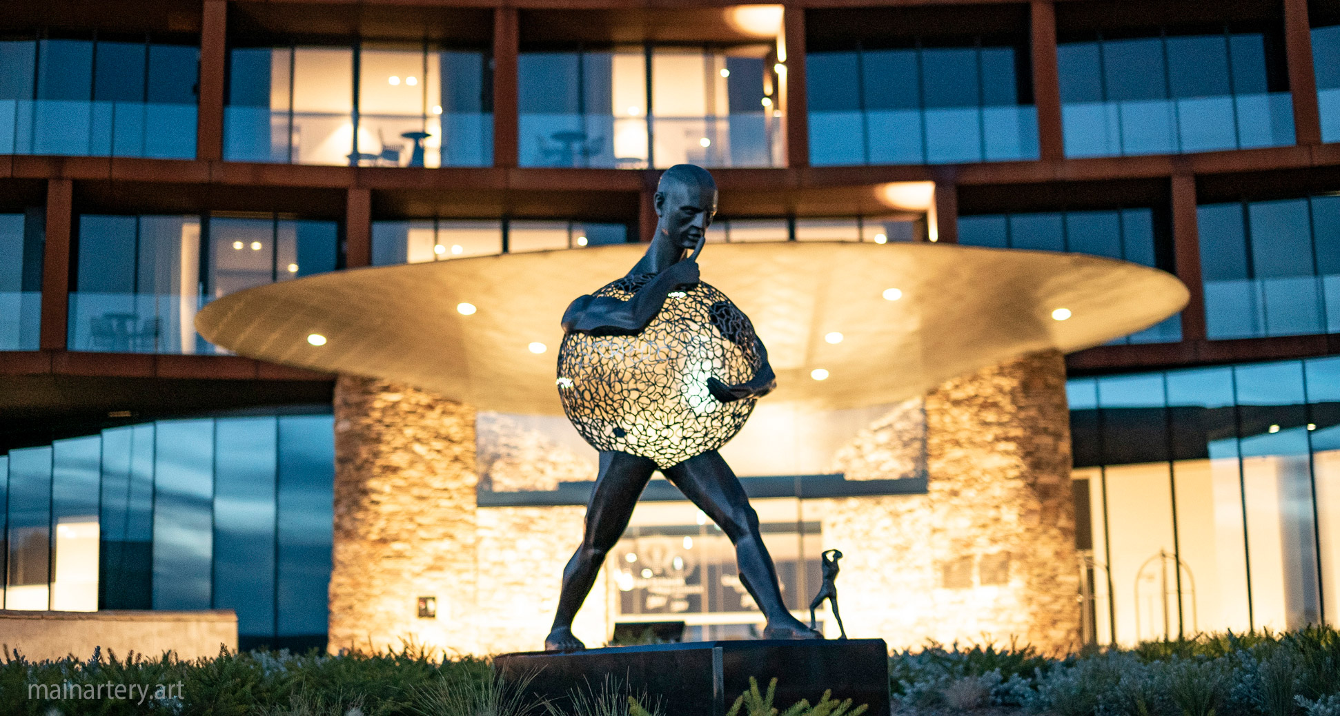 open spaces patina figurative landscape sculpture image