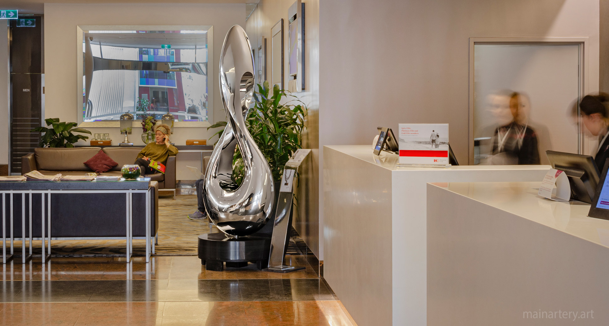 polished abstract infinity feng shui art image