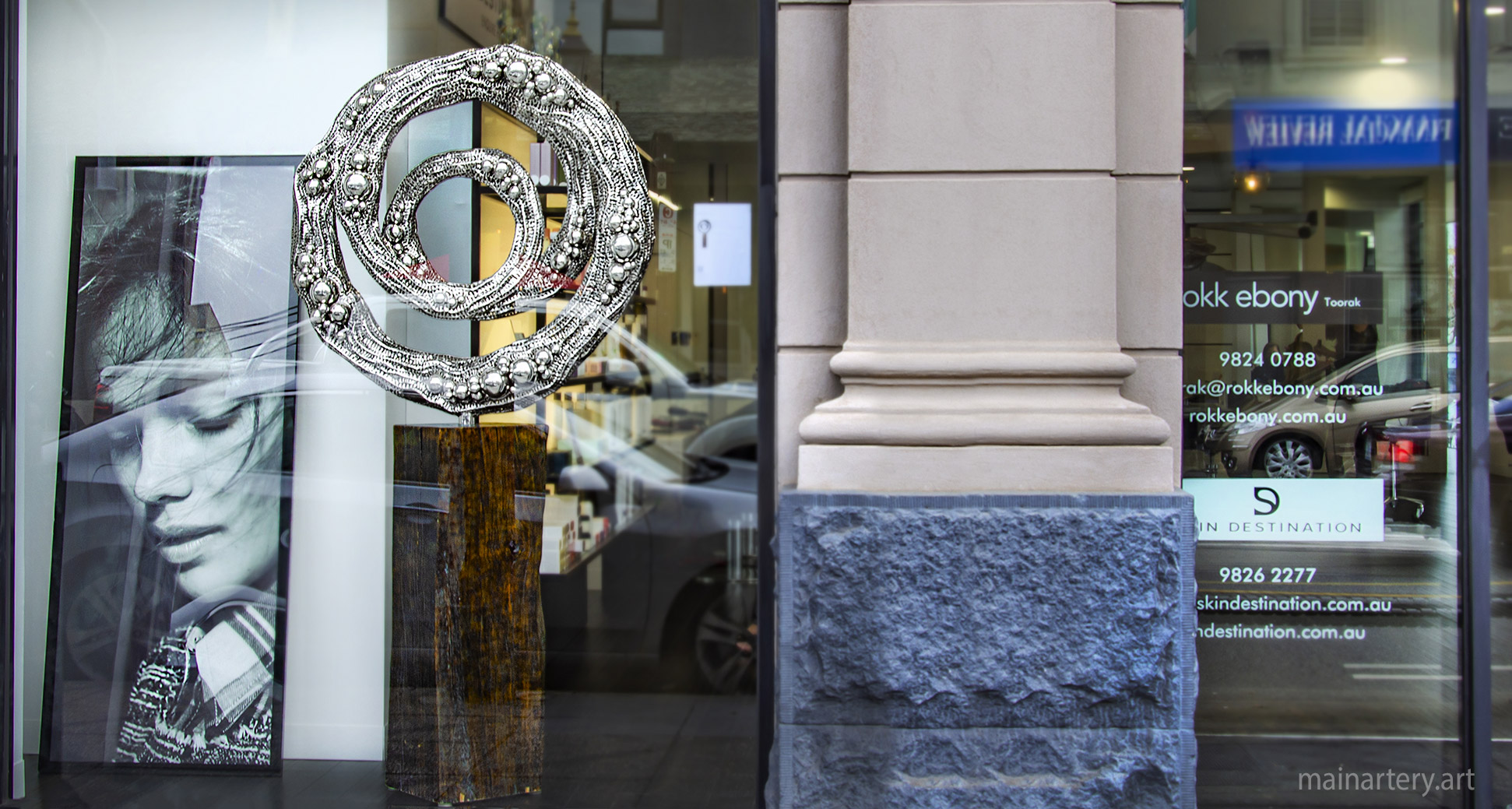 rent hire lease exclusive sculpture corporate commercial branding boutique salon x image