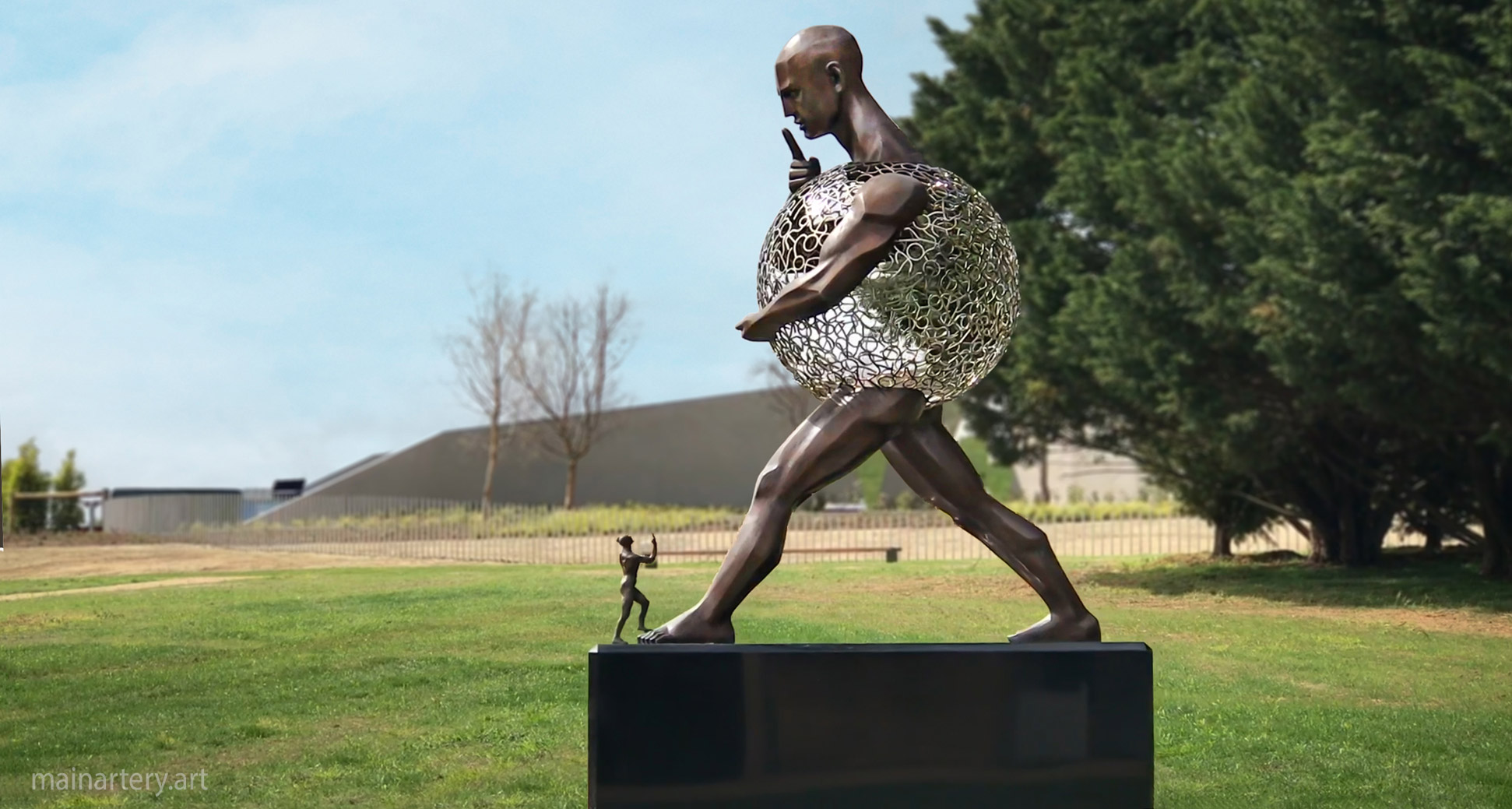 shhh dont tell the world pt leo sculpture estate image