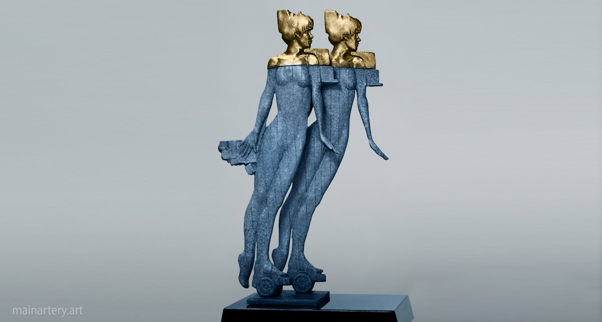 splintered identity fragmented self age sculpture art image