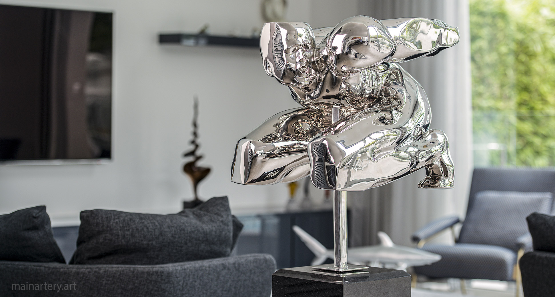 surreal boxed in sculpture image