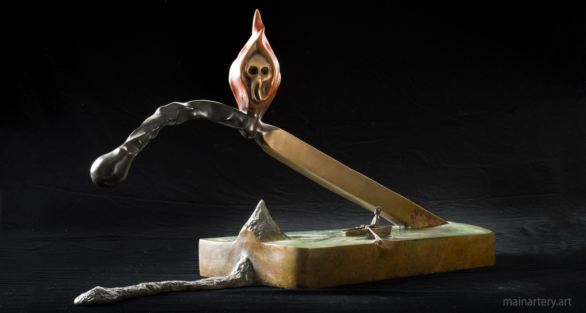 tabletop bronze forms of experience interior art image