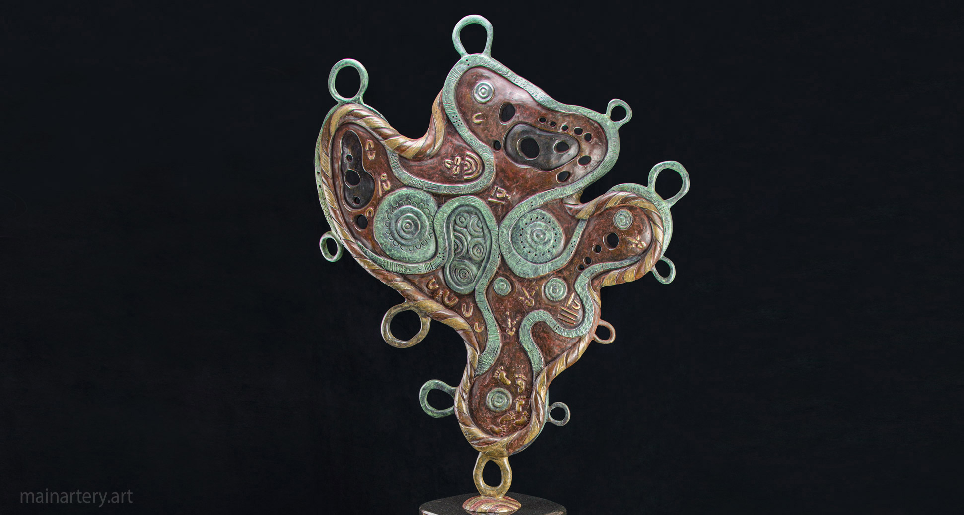 bronze dreamtime sculpture walangari karntawarra image