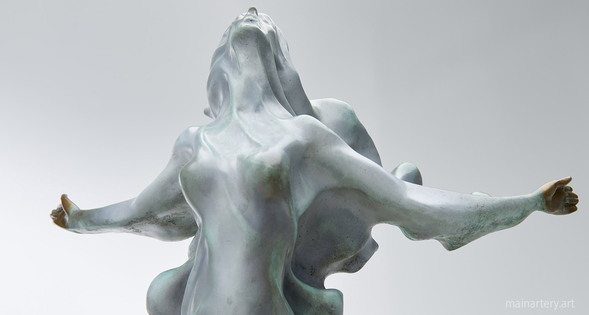 freestanding multi patina nude interior artwork image