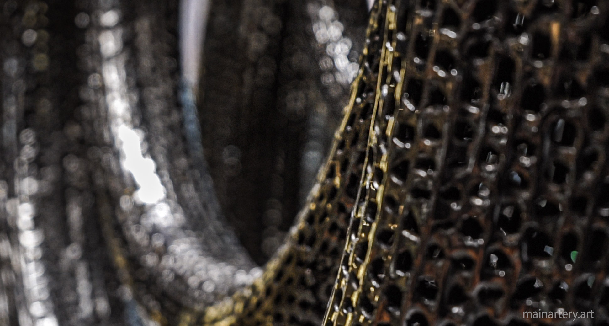 interior metal spherical outdoor sculpture image