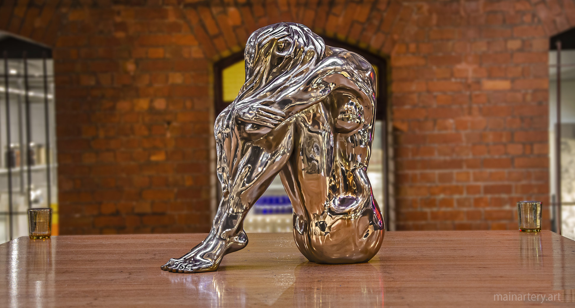 self reflection healing inner strength sculpture image