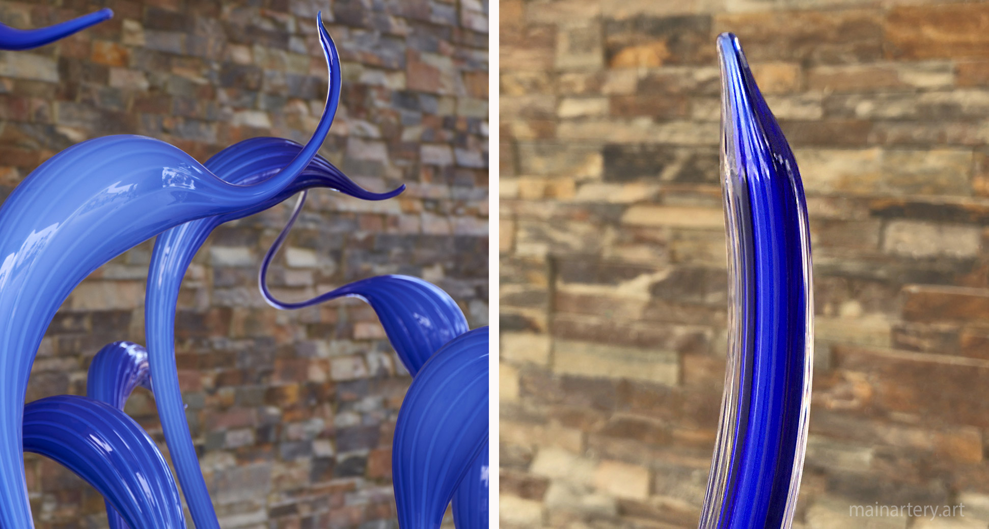 medium glass organic modern sculpture image