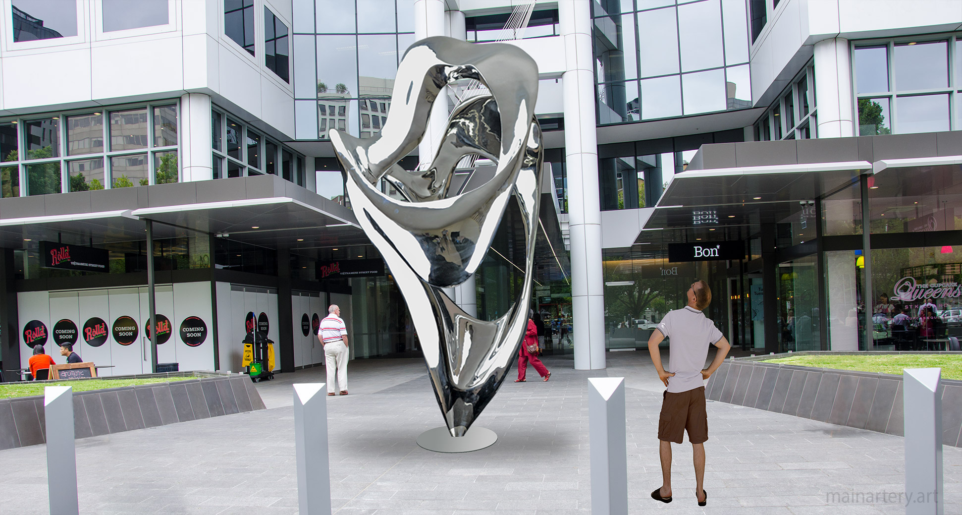 modern mainartery monumental breakaway artwork image