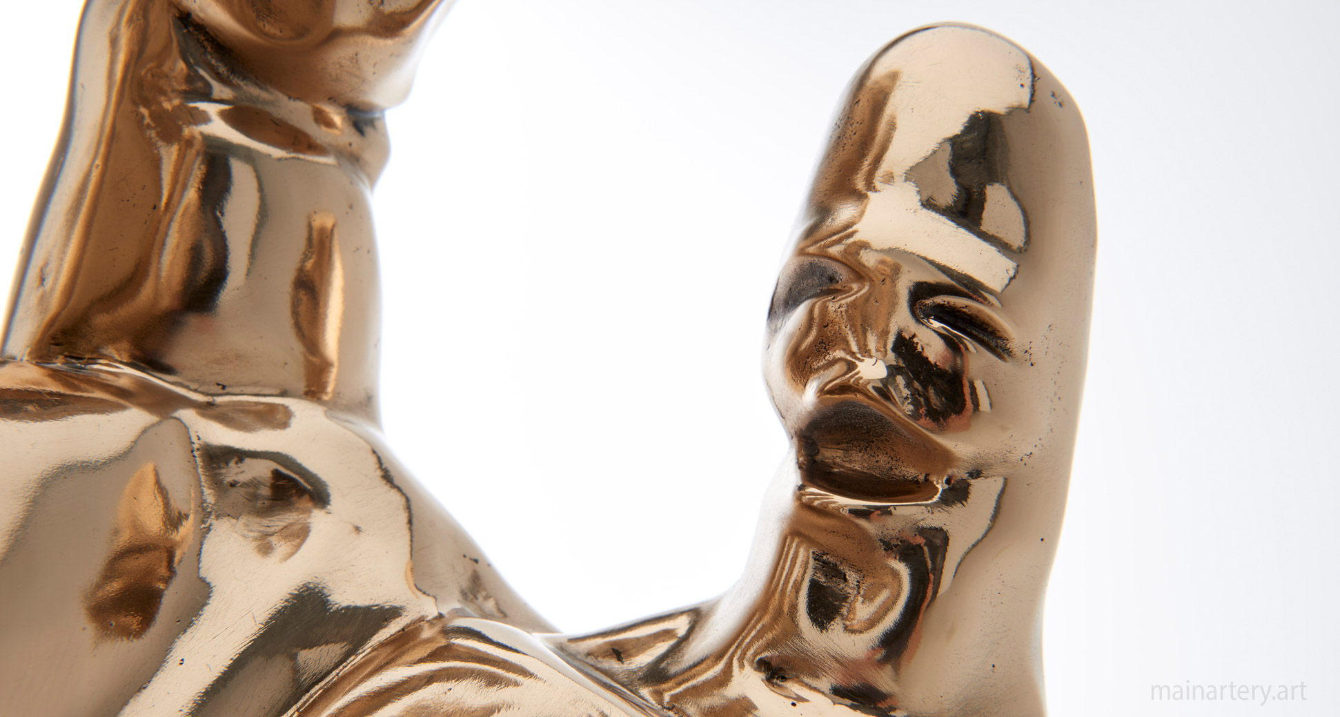 polished contemporary face finger art image