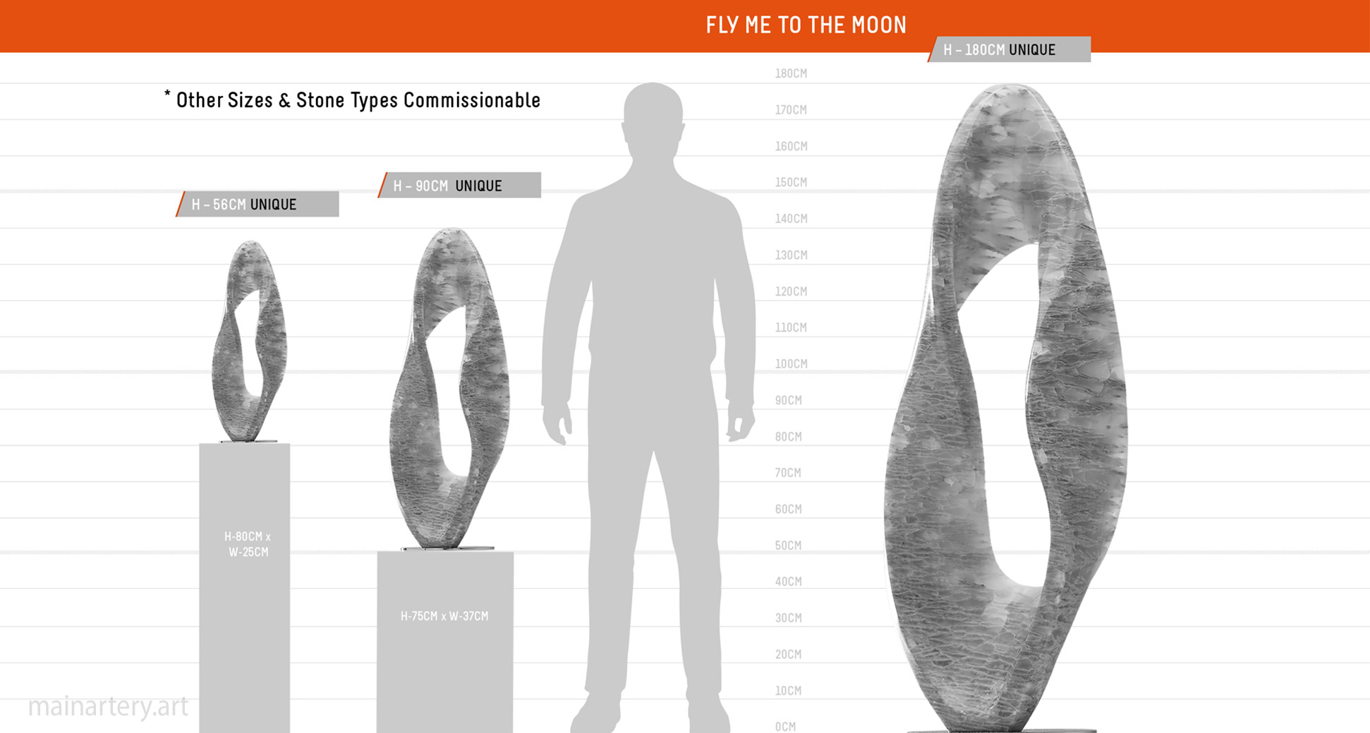 scale sheet fly me to the moon sculpture image