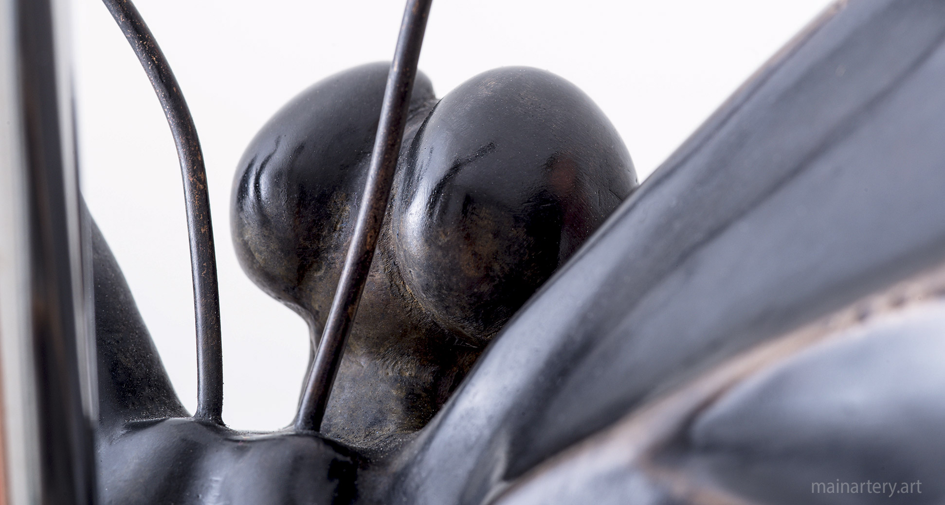 contemporary representational bronze surreal artwork image