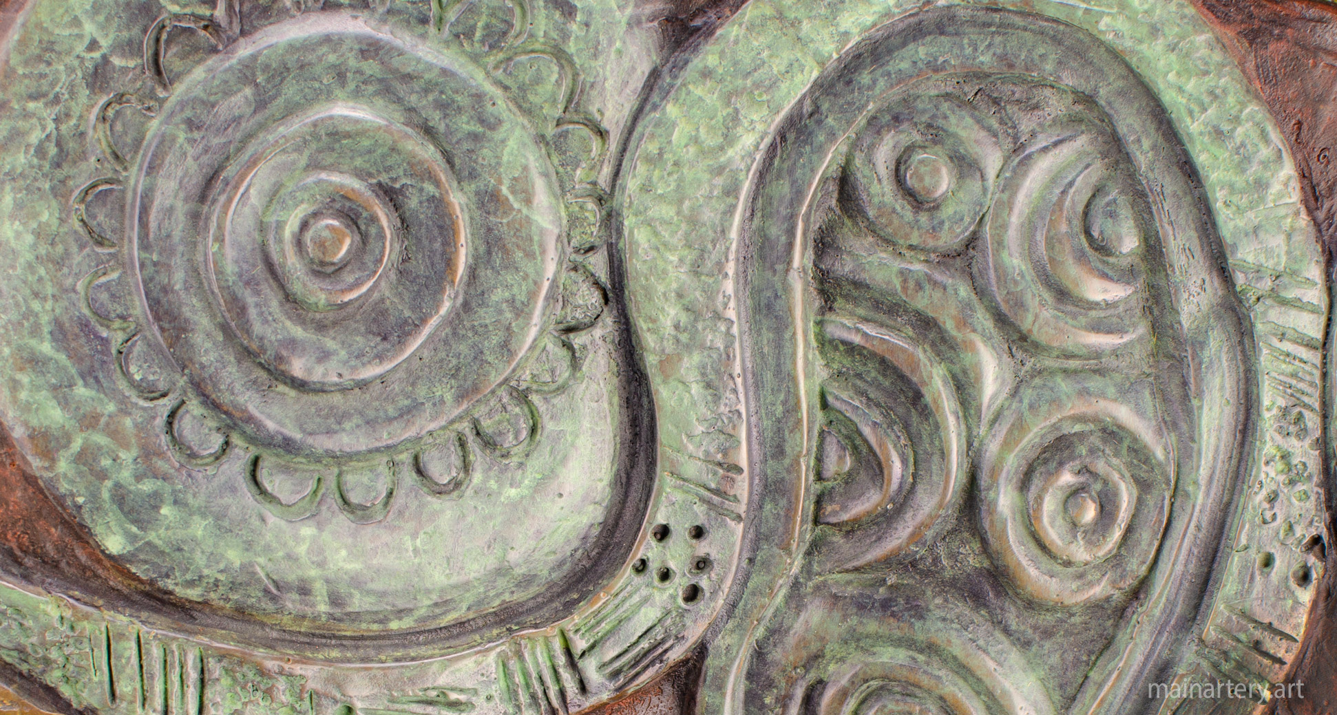 freestanding bronze abstract interior sculpture image