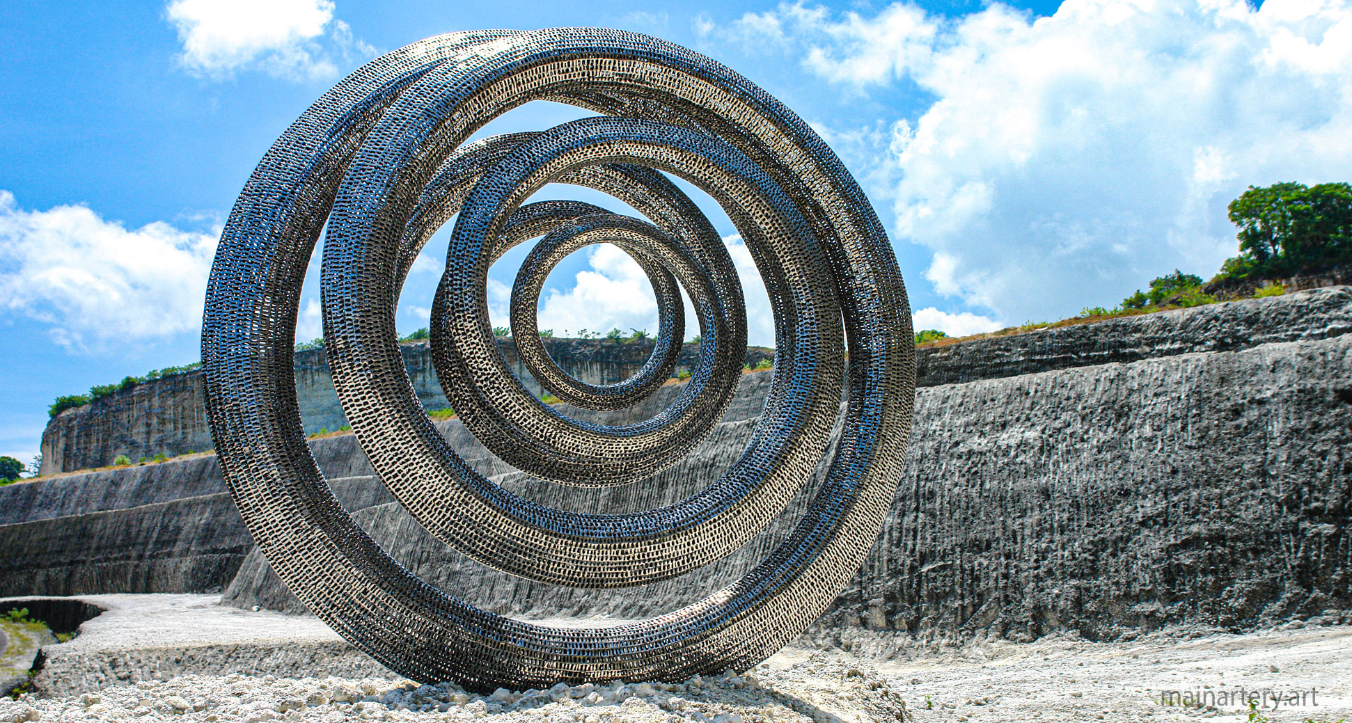 medium mirror polished organic landscape artwork image