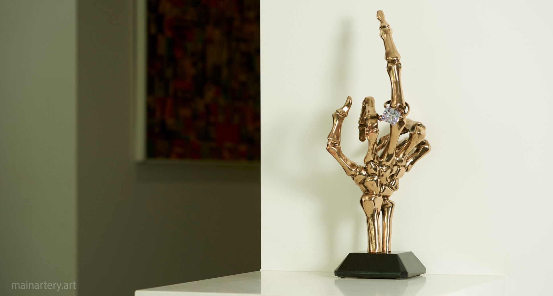 tabletop bronze modern interior artwork image