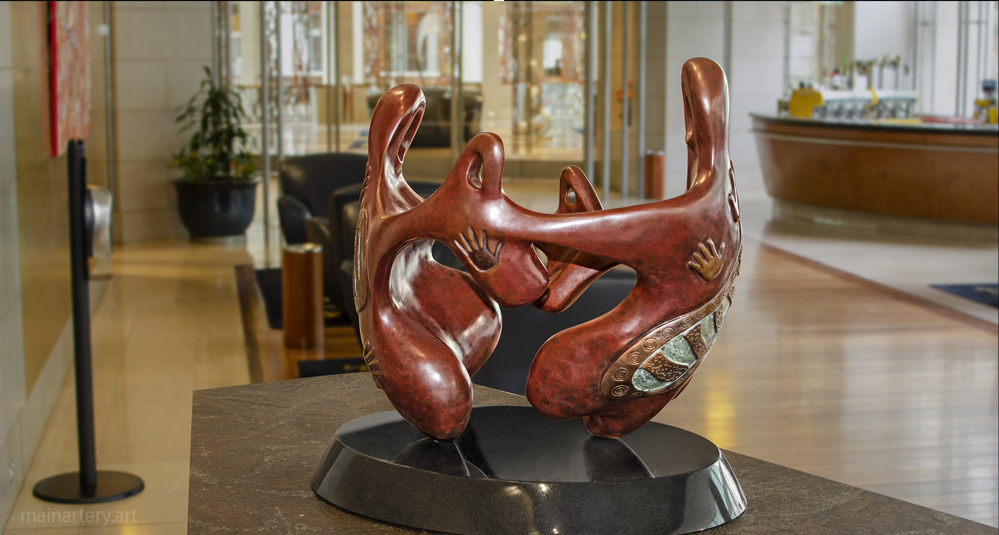 aboriginal interior art multi patina image