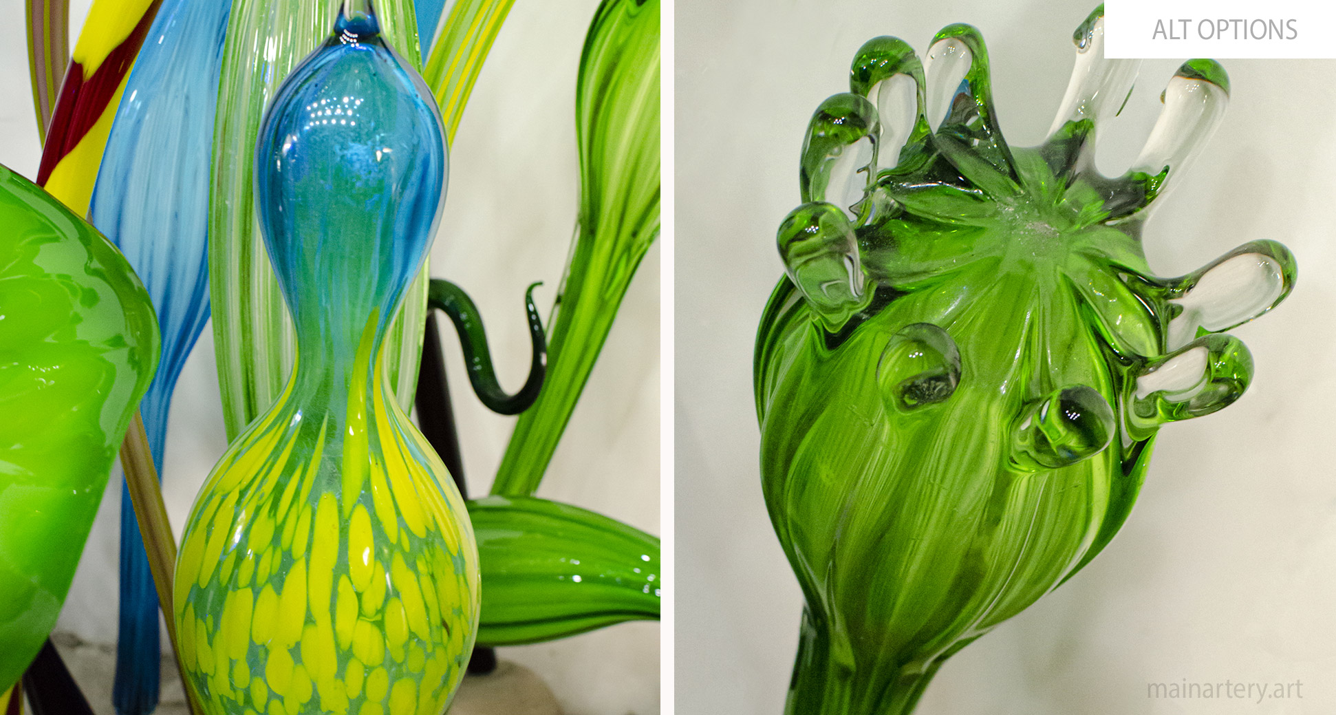 freestanding glass abstract interior art image