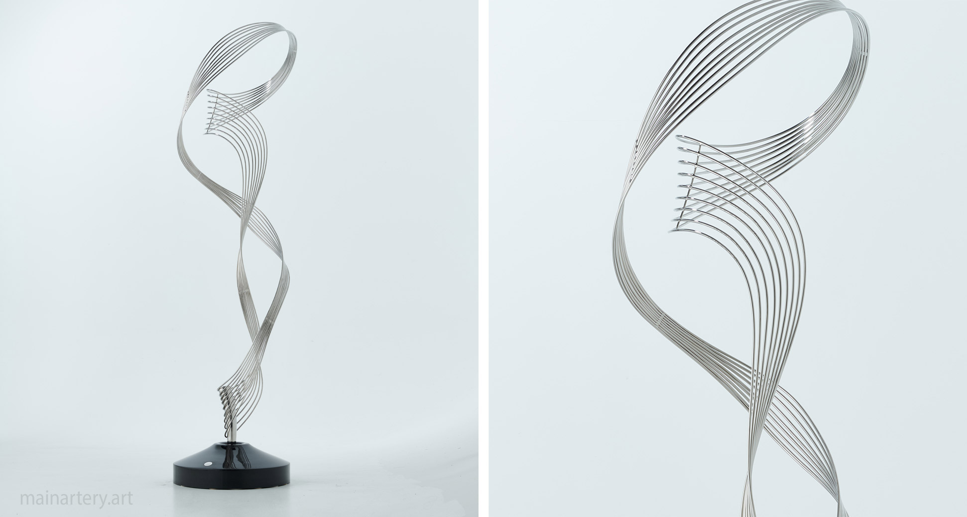 medium stainless steel contemporary outdoor art image