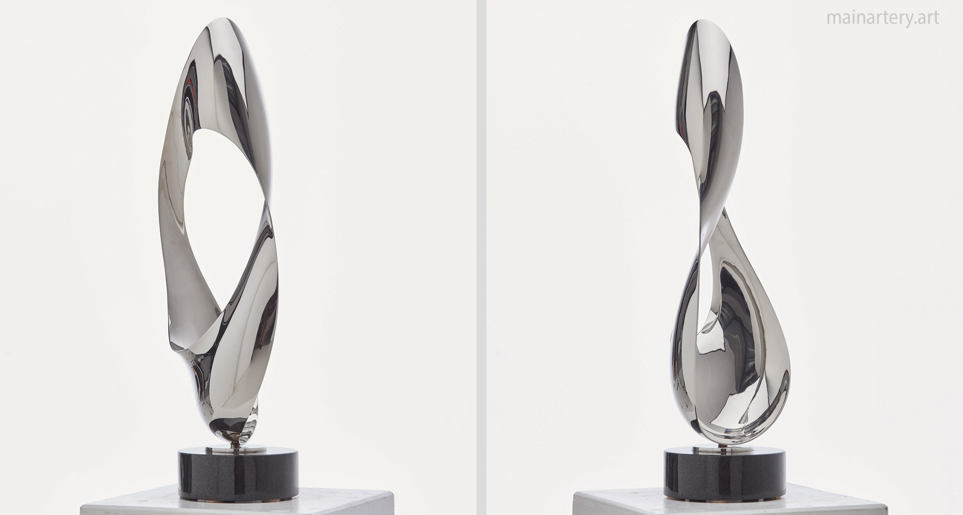 small stainless organic form artwork image