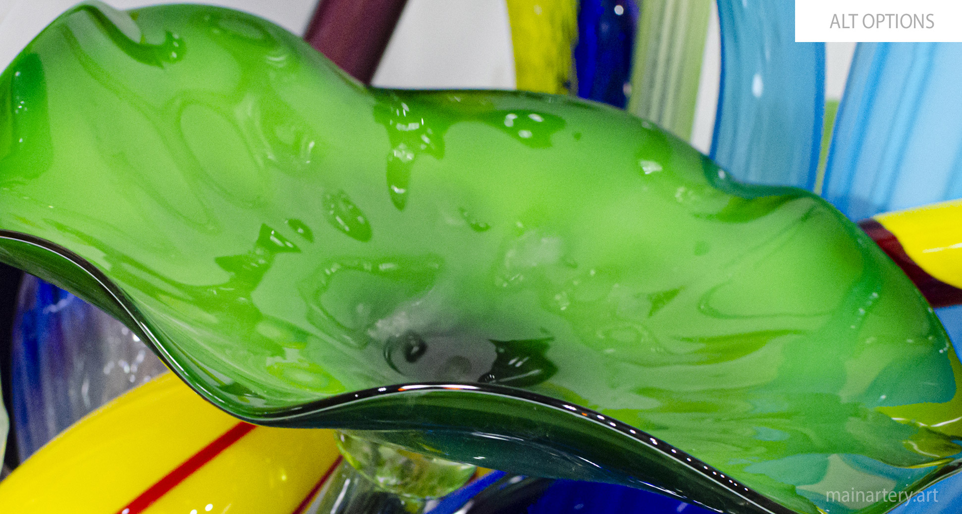 large glass organic outdoor sculpture image