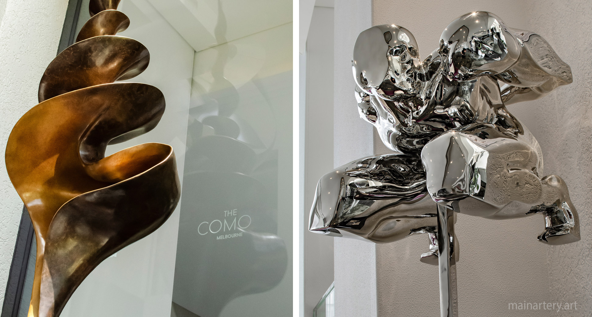 large metal interior foyer sculptures image