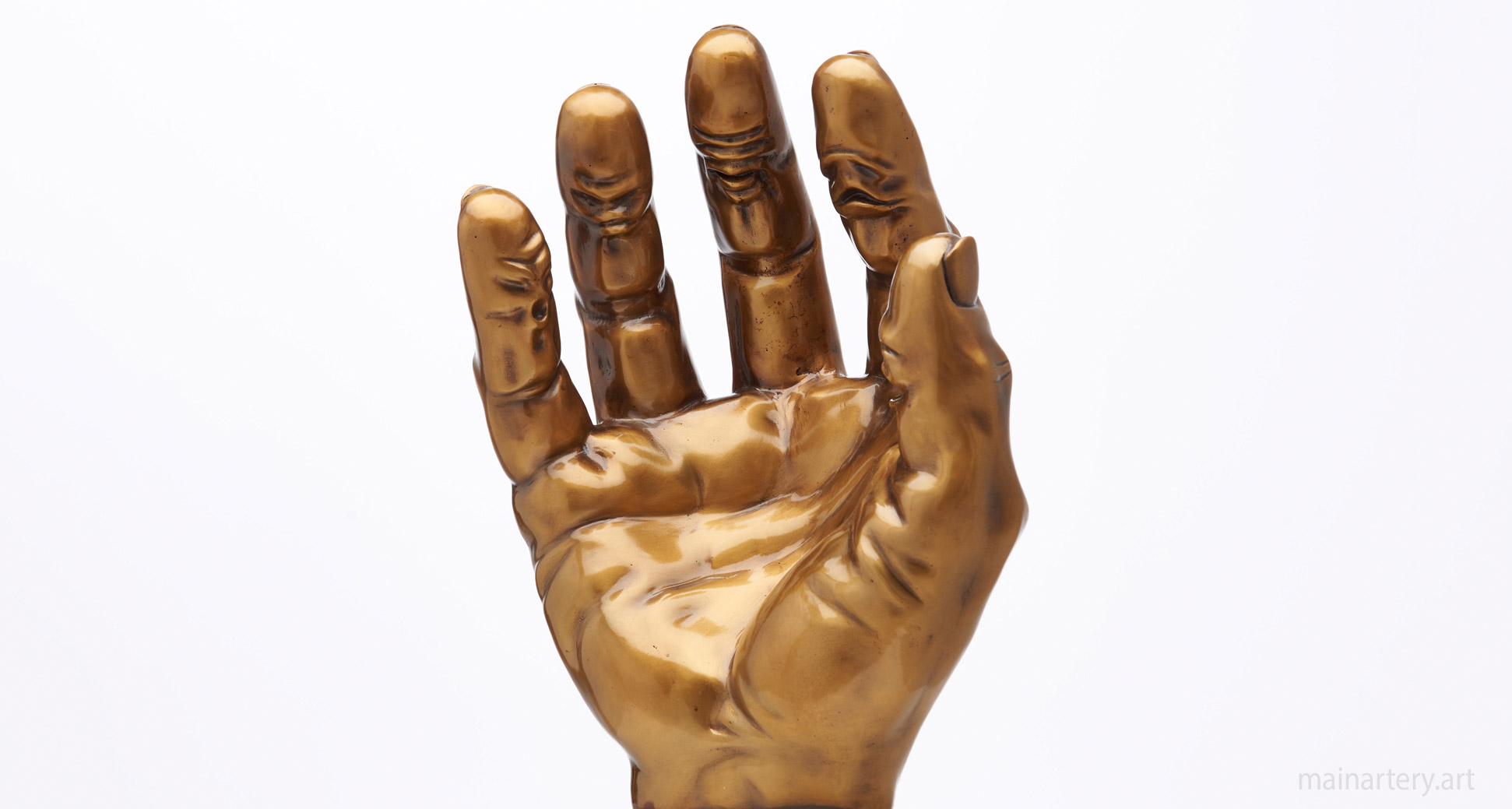 sculpture of the artist as a hand image