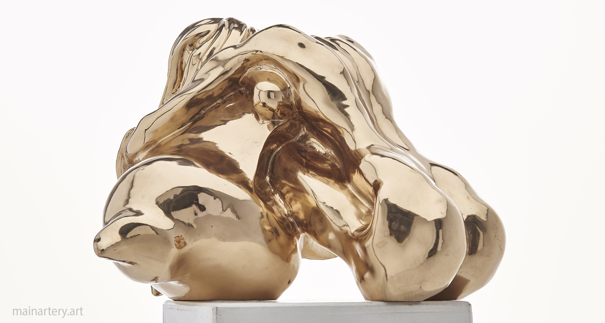 tabletop polished bronze sensual art image