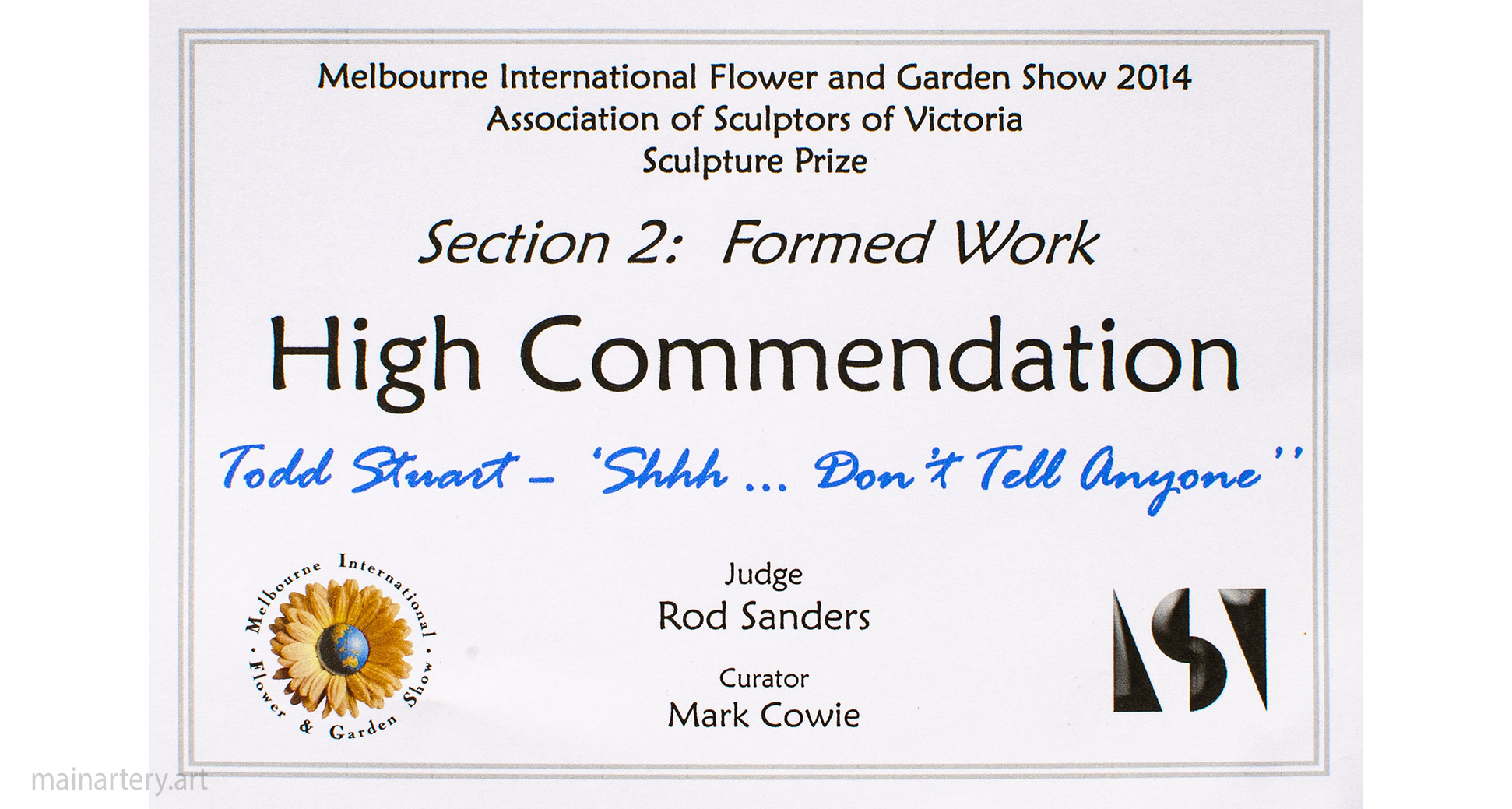 flower garden show prize shh dont tell the world large sculpture image
