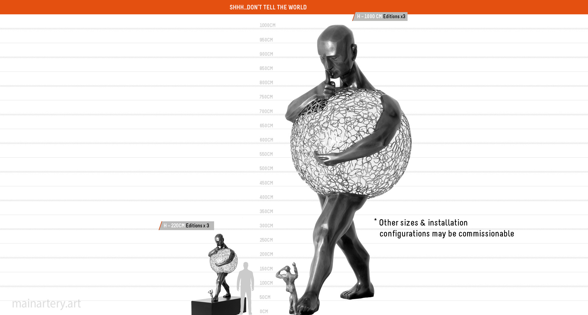 monumental shhh dont tell the world sculpture scale sheet todd stuart image