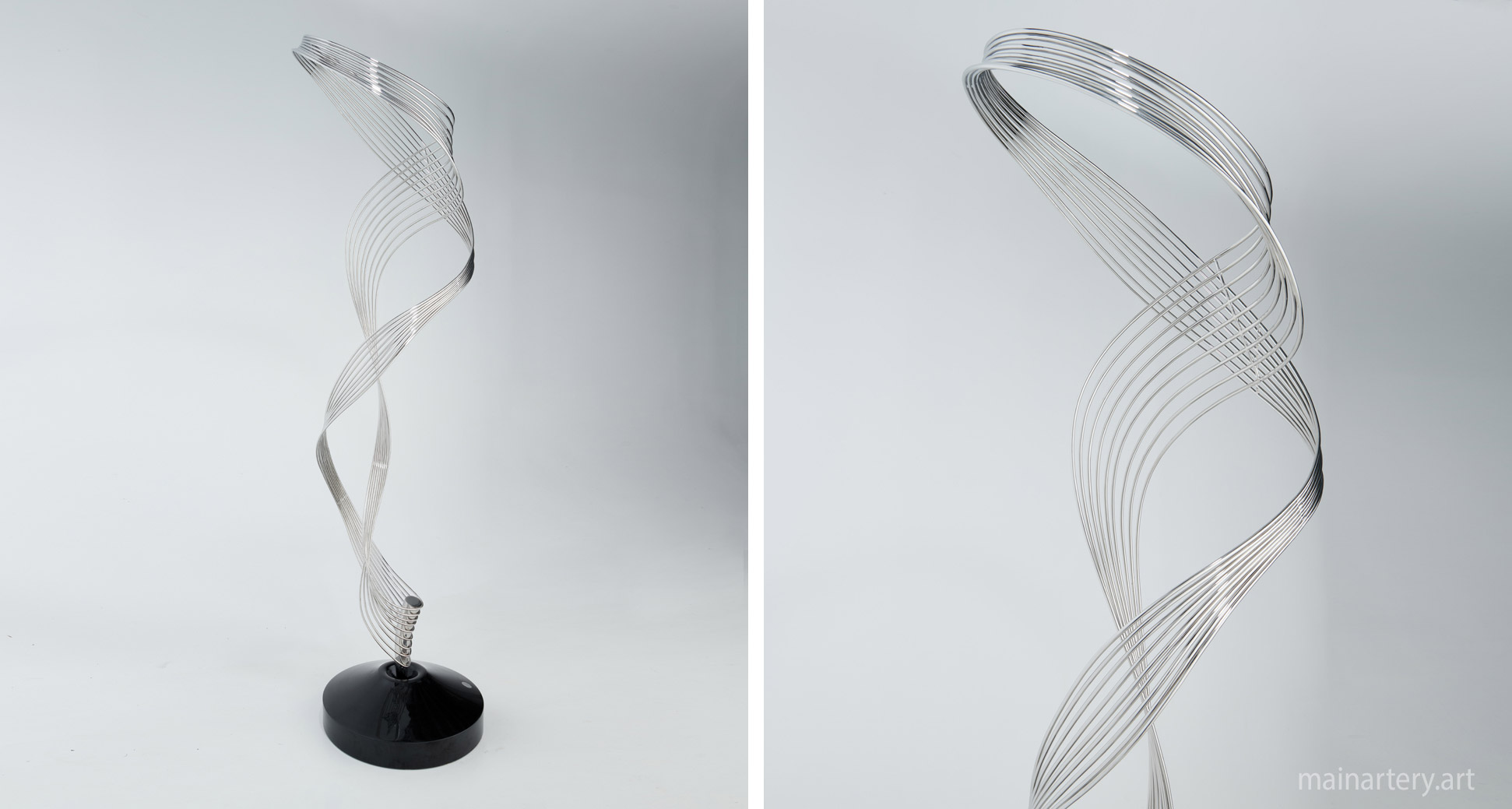 medium mirror polished modern outdoor sculpture image