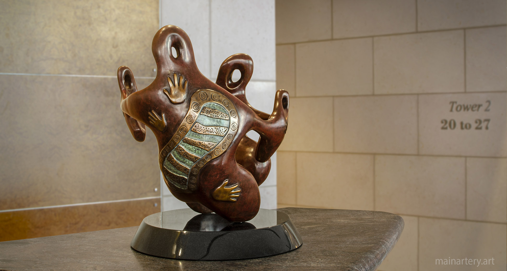 indigenous australian figurative interior art image