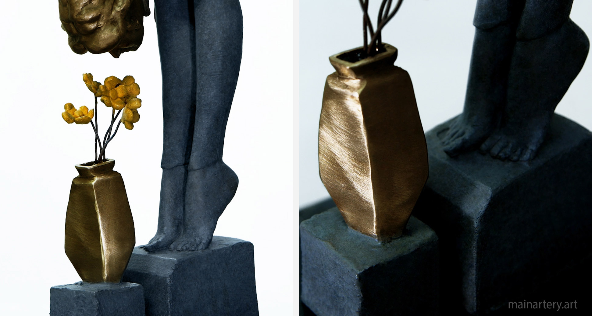 Flora and Fauna Sculpture, image 2, showcasing intricate details of plants and wildlife