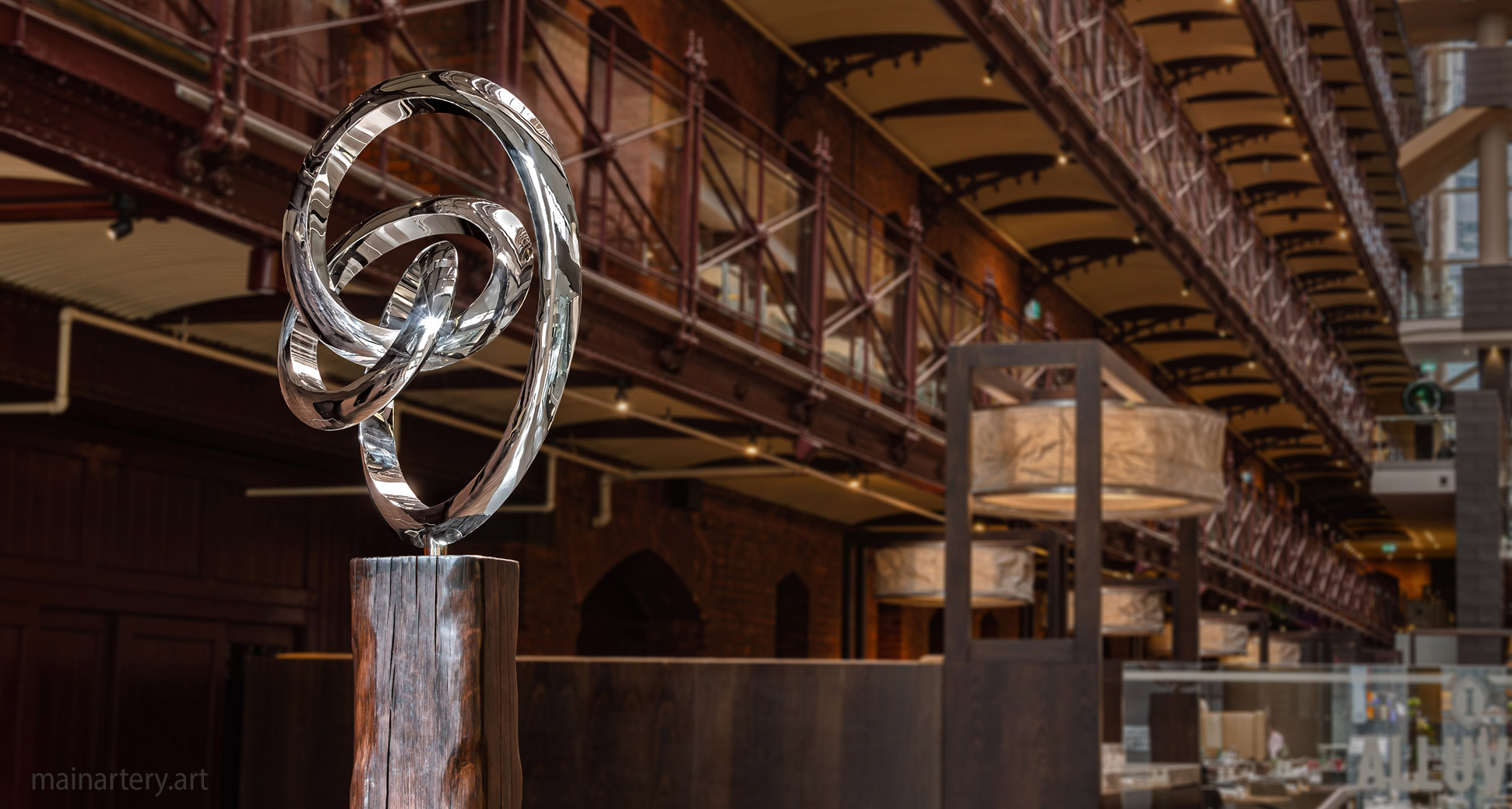 medium polished contemporary abstract sculpture image