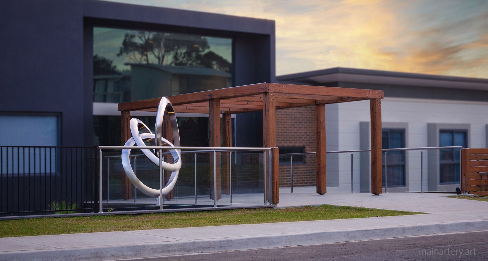 monumental modern contemporary landmark sculpture image