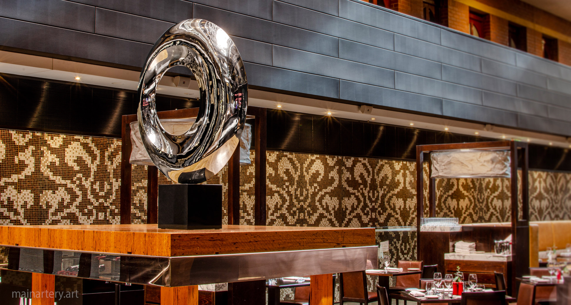 tabletop metal abstract interior sculpture image