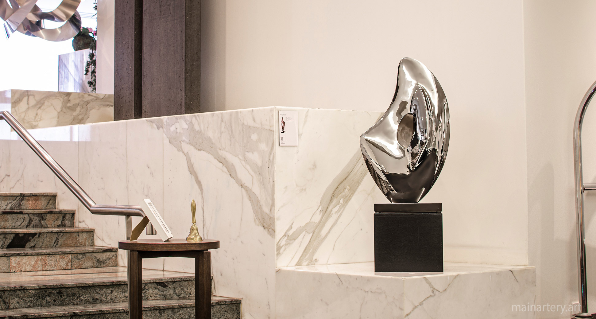 medium stainless steel abstract interior art image